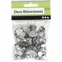 Additional picture of Rhinestones Hearts Silver 252s