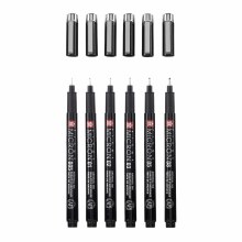 Additional picture of Sakura Pigma Micron Black Edition Set of 6 + Free Pen Case
