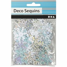 Additional picture of Sequin Snowflakes 30g