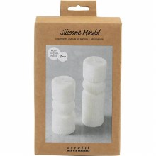 Additional picture of Silicone Mould 2 pack Ribbed Cylinder with Arches