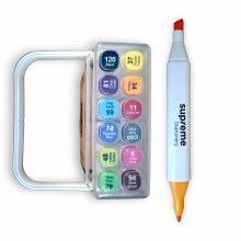 Additional picture of Supreme Alcohol Based Sketch Markers set 12