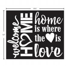 Additional picture of FolkArt Stencil Sign Making Welcome Home