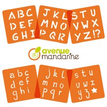 Additional picture of Stencils - Set of 6 Alphabet