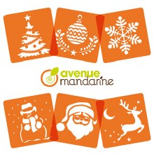 Additional picture of Stencils - Set of 6 Christmas