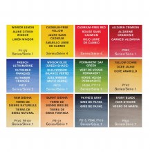 Additional picture of W&N Professional Artist Watercolour Tin of 12 Half Pans