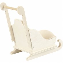 Additional picture of Wooden Sleigh - 8x5x9cm