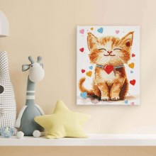 Additional picture of Diamond Dotz - Stretched Canvas 20x25cm - Darling Kitty