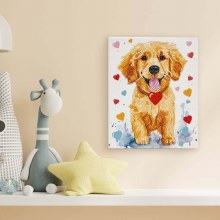 Additional picture of Diamond Dotz - Stretched Canvas 20x25cm - Puppy Love
