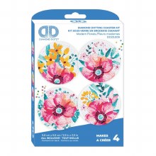 Additional picture of Diamond Dotz - Coasters 4 Pack - Modern Florals
