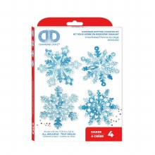 Additional picture of Diamond Dotz - Coasters 4 Pack - Snowflakes