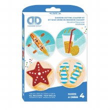 Additional picture of Diamond Dotz - Coasters 4 Pack - Vacation