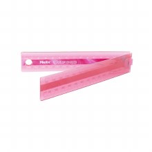Additional picture of Helix 30cm Pink Marble Folding Ruler