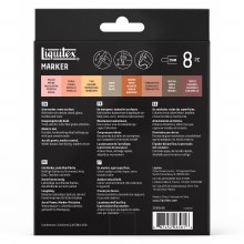 Additional picture of Lqiuitex Portrait Marker Set 8 Pack - 8x2mm
