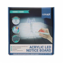 Additional picture of Acrylic LED Notice Board 15x15cm