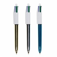 Additional picture of BIC 4 Colour Biro Metallic - each