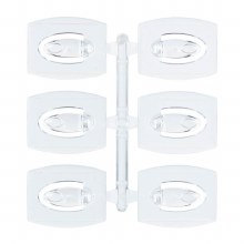 Additional picture of Command Mini Clear Hooks with Clear Strips 17006CLR