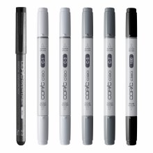 Additional picture of Copic Ciao SHADE Set - Cool Gray & Black 6 pcs
