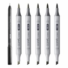 Additional picture of Copic Ciao SHADE Set - Warm Gray & Black 6 pcs