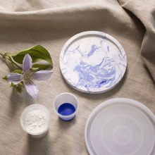 Additional picture of Craft Kit Resin Casting - Round Marble Tray