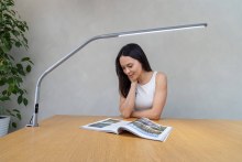 Additional picture of Daylight Slimline 4 Table Lamp - Ice Grey
