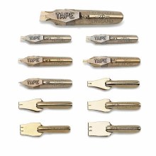 Additional picture of Manuscript Dip Pen Italic & Poster Nib & Pen Holder Set in Selection Box