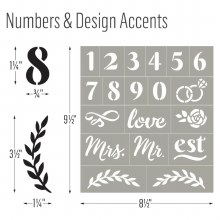 Additional picture of FolkArt Stencil Script Letters