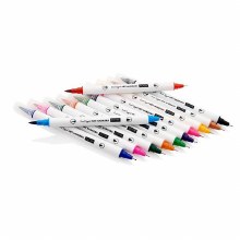Additional picture of Icon Dual Tipped Art Markers 12s