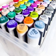 Additional picture of Kroma Alcohol Marker Set of 60 in Storage Box