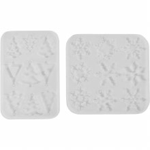 Additional picture of Mould Silicone - Snowflake & Christmas Tree