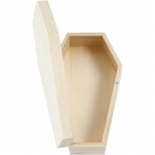 Additional picture of Wooden Coffin with Magnetic Lock