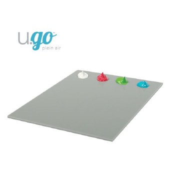 U.GO Plein Air - Anywhere Grey Acrylic Palette 5" x 6.6" Small