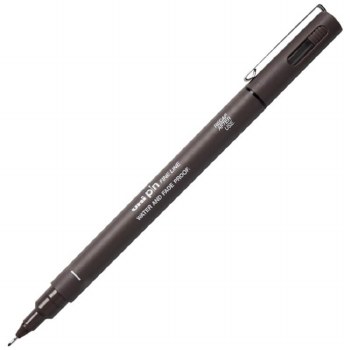 Uni Pin Fine Line Pen 0.1mm Dark Grey