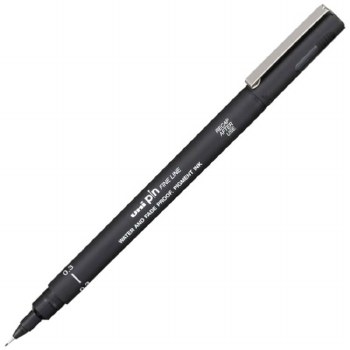 Uni Pin Fine Line Pen 0.3mm Black