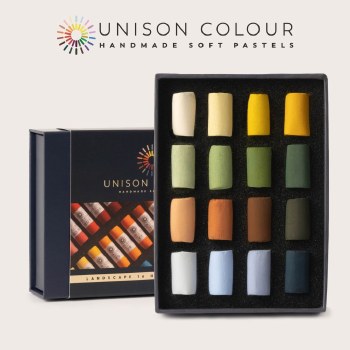 Unison Pastels Set of 16 Half Sticks - Landscape