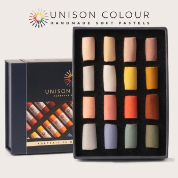 Unison Pastels Set of 16 Half Sticks - Portrait