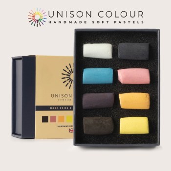 Unison Pastel Set of 8 Half Sticks - Drawing (New Version)