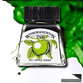 WINSOR & NEWTON INK 14ML APPLE GREEN