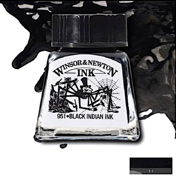 WINSOR & NEWTON INK 14ML BLACK