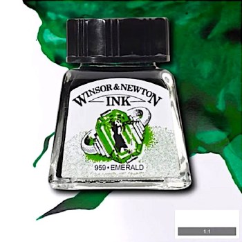 WINSOR & NEWTON INK 14ML EMERALD
