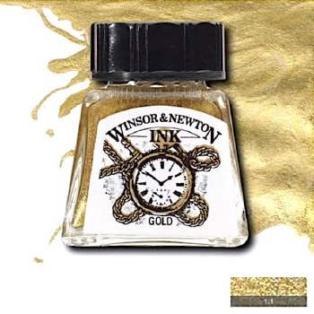 WINSOR & NEWTON INK 14ML GOLD