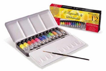 Sennelier L'Aquarelle Watercolour Travel box 12 x10ml