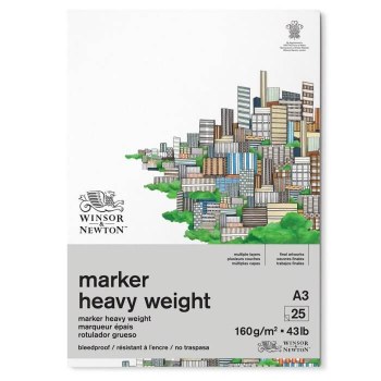 Winsor & Newton Heavyweight Bleedproof Marker Pad A3