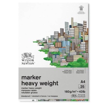 Winsor & Newton Heavyweight Bleedproof Marker Pad A4