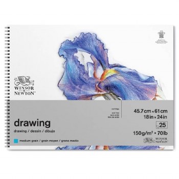 Winsor & Newton Medium Grain 150gsm Cartridge Spiral Pad A2