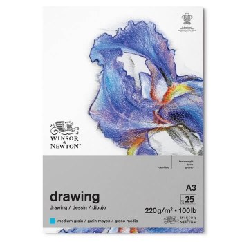 Winsor & Newton Medium Grain 220gsm Cartridge Bound Pad A3