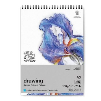 Winsor & Newton Medium Grain 150gsm Cartridge Spiral Pad A3