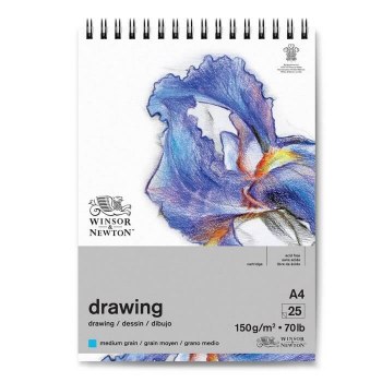 Winsor & Newton Medium Grain 150gsm Cartridge Spiral Pad A4