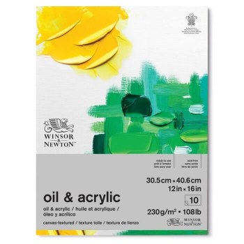 Winsor & Newton Oil & Acrylic Pad - 12x16"