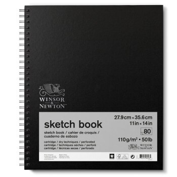 Winsor & Newton 11x14" Sketch Book Spiral 110gsm