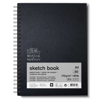 Winsor & Newton A4 Sketch Book Spiral 170gsm